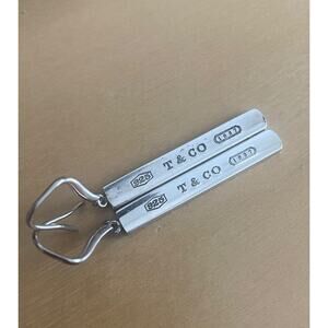 Tiffany & Co. vintage 1837 Bar Dangle Drop Piercing Hook Earrings